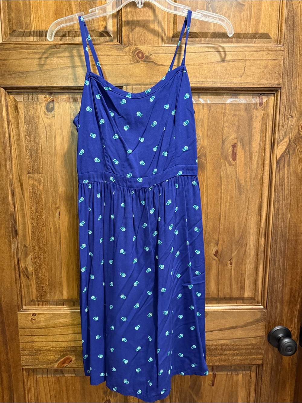Old Navy Blue Floral Spaghetti Strap Sundress